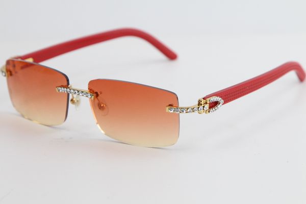 

big stones rimless red plank sunglasses 8200757 fashion unique sun glasses sunglasses for driving male and female, White;black