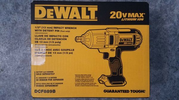

Dewalt dcf889b 20v 20 volt max 1 2 quot high torque impact wrench new 2019 datecode