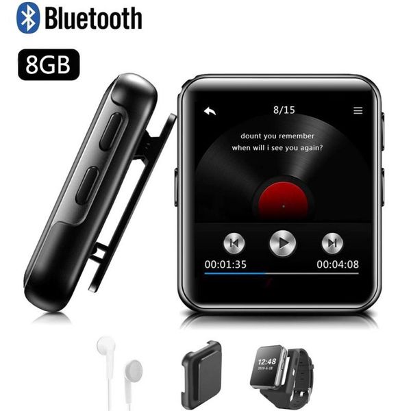 

k1 bluetooth mp3 player with 1.54-inch touch screen portable mp3 music player audio player fm radio