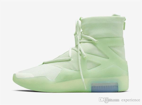 

2019 authentic air fear of god 1 frosted spruce sail black zoom air ar4237-300 fog men basketball shoes sport sneakers with original box
