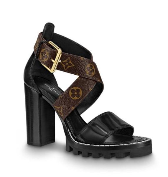 

Branded women leather tar trail andal de igner lady cro road canva trap buckle high chunky heel rubber ole andal