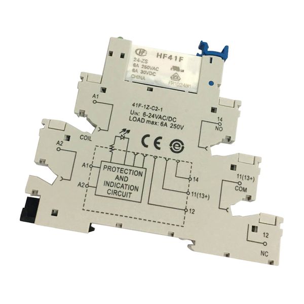 

hongfa 5 pin relay socket 6-24v ac/dc 6a use with hf41f pcb relay module