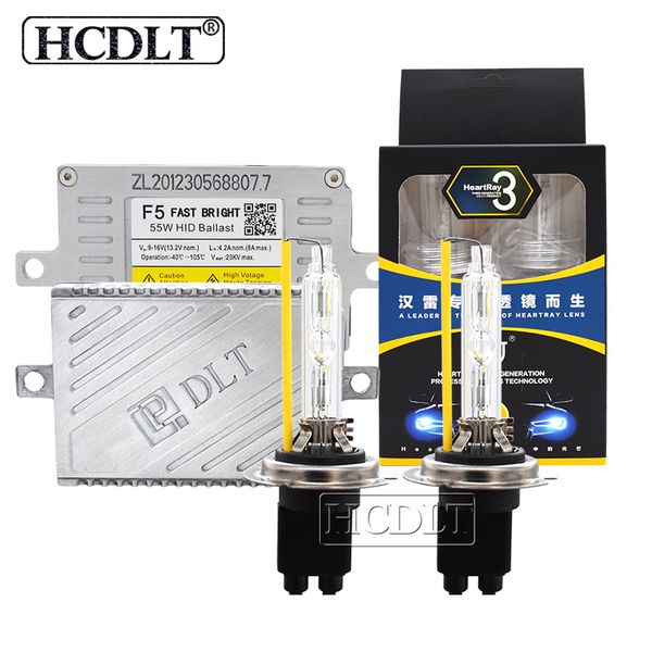 

hcdlt 55w xenon hid kit reactor dlt f5t fast start slim hid ballast 35w heartray xenon h1 h7 h11 hb3 hb4 d2h car headlight kit