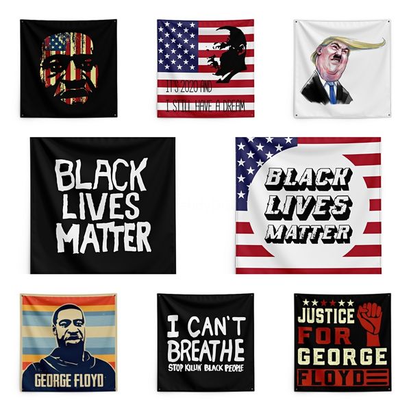 

its 2020 and i have a dream george floyd printing tapestry black lives matter household wall banner 150*150cm #qa64690