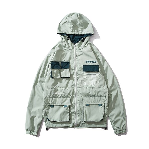 

casual jacket pocket hooded 2019 new men, Black;brown