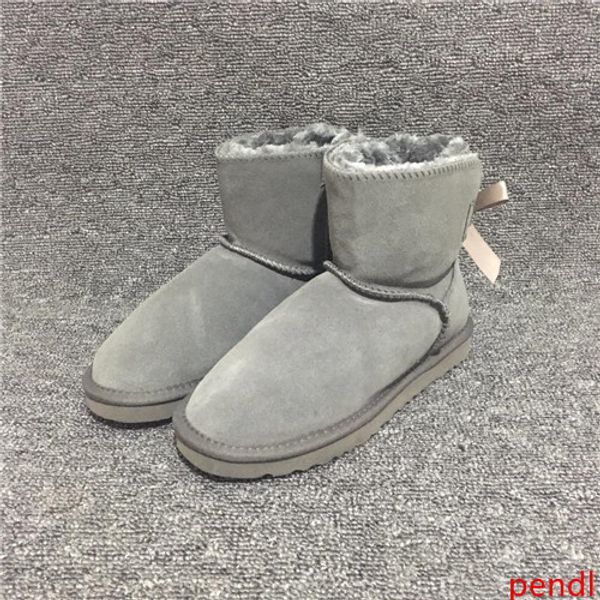 

designer boots women snow boots australia style waterproof cow suede leather winter lady outdoor boots brand ivg