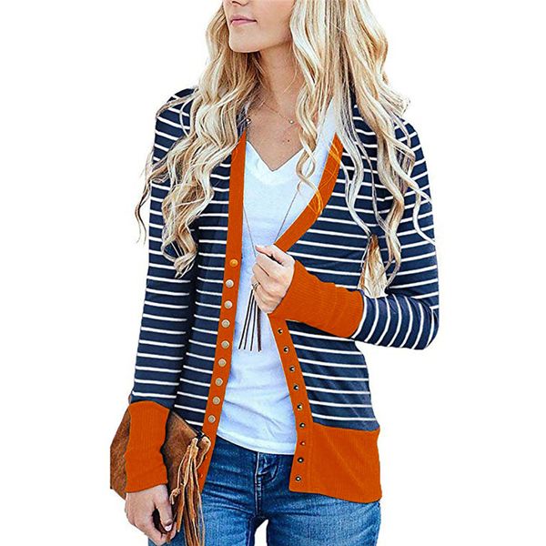 

women's long sleeve snap button down solid color knit ribbed neckline cardigans, White;black