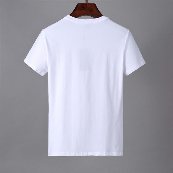 

2020 new fashion casual t shirt men women clothing t shirts for men summer short sleeved black white t tees, White;black