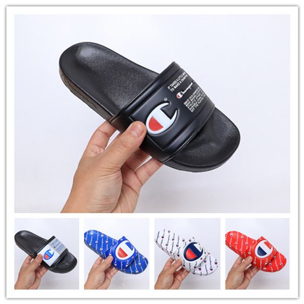 

2019 новое поступление чемпионов вьетнамки для хорошего качества модные тапочки мужские женские летние пляжные тапочки черный красный случайные сандалии размер 36-45