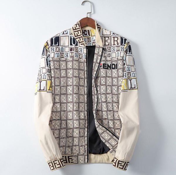 

2020 мужские дизайнерские жакеты df fendi длинный рукав ветровки ветрокрылых мужчины молнии водонепроницаемая куртка hoodie пальто одежды, Black;brown