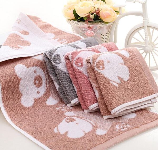 

baby bath towel bear printed handkerchief feeding cloth newborn drying cute infant comfortable towels 25*50 cm