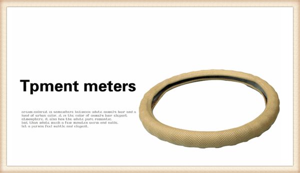 

leather car steering wheel cover 38cm car-styling sport auto steering wheel covers