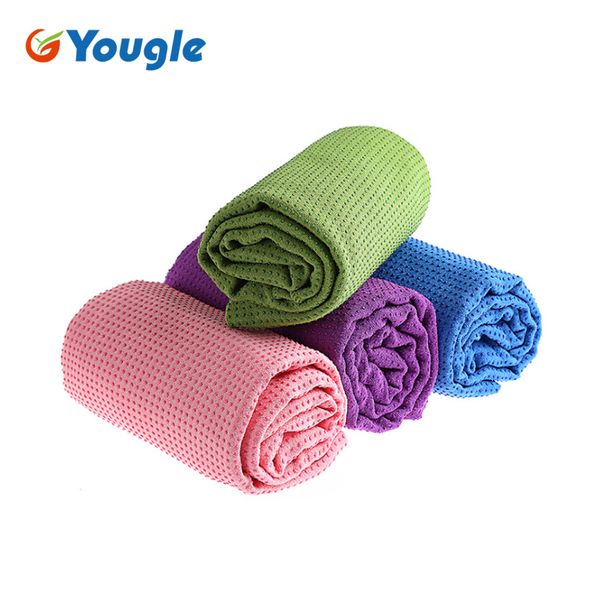 

183 * 63cm non slip yoga mat cover towel anti skid microfiber yoga mats shop towels pilates blankets fitness equipment