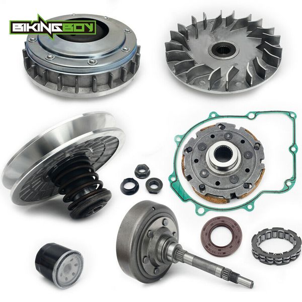 

bikingboy wet clutch drum housing primary sheave secondary cvt one way bearing gasket oil seal filter pad shoe rhino grizzly 660