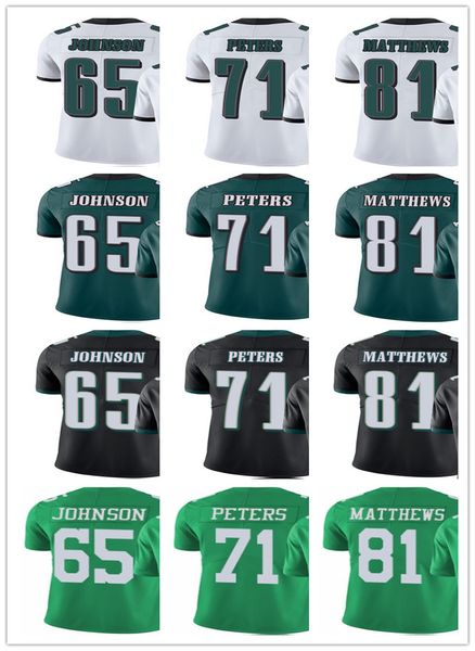 

Men 039 women 039 youth philadelphia 81 matthew 71 ja on peter 65 lane john on black green cu tom eagle football jer ey