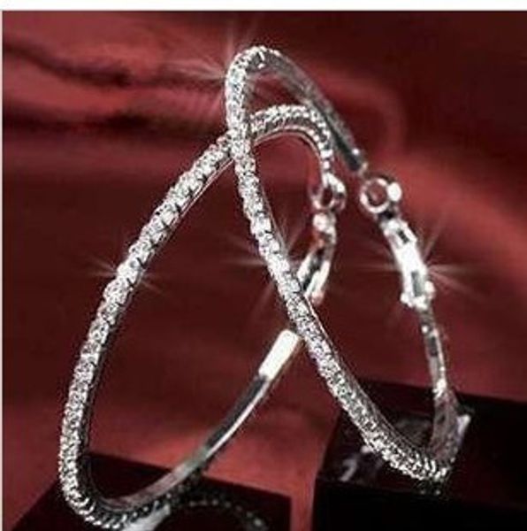 

Ювелирные изделия со стразами серьги с бриллиантами и обручами для женщин 20 пар к