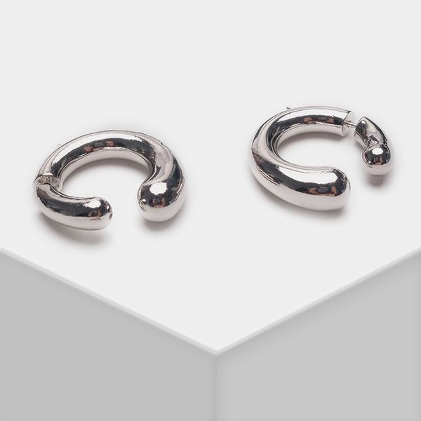 

women's simple circle small hoop earrings, Golden;silver