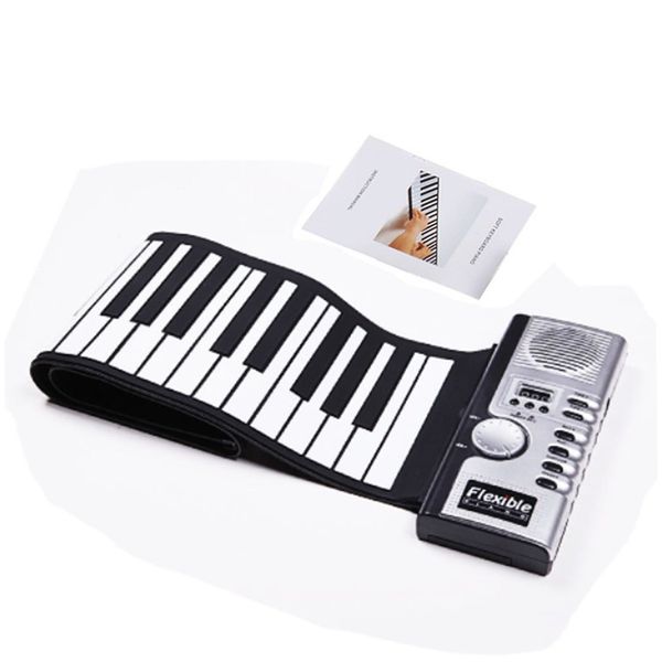 

flexible roll up electronic soft keyboard piano portable 61 keys