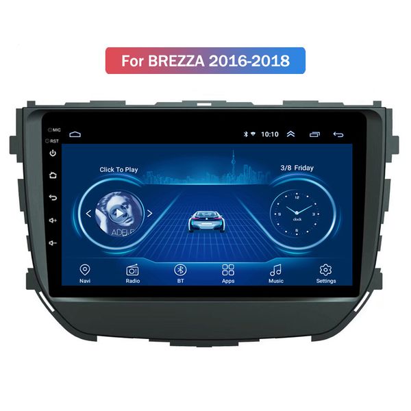

car multimedia player 9 inch android 10 car gps radio for suzuki brezza 2016-2018