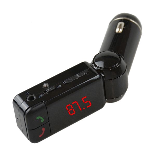 

1 pcs wireless bluetooth music receiver 3.5mm adapter handscar aux speaker fm transmitter usb charger for lapphone