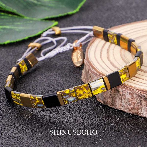 

tila beads bracelet miyuki trendy 2020 new men women bileklik femme vintage bracelets boho chic jewelry, Black