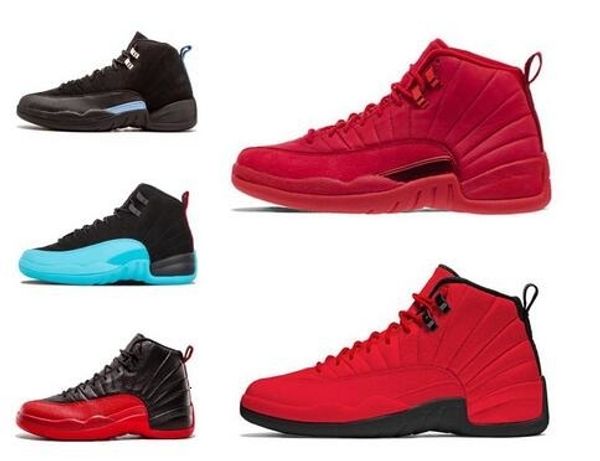 

new 12 12s bulls gym red mens women basketball shoes unc taxi nubuck college navy flu game french gamma blue trainers sports sneakers