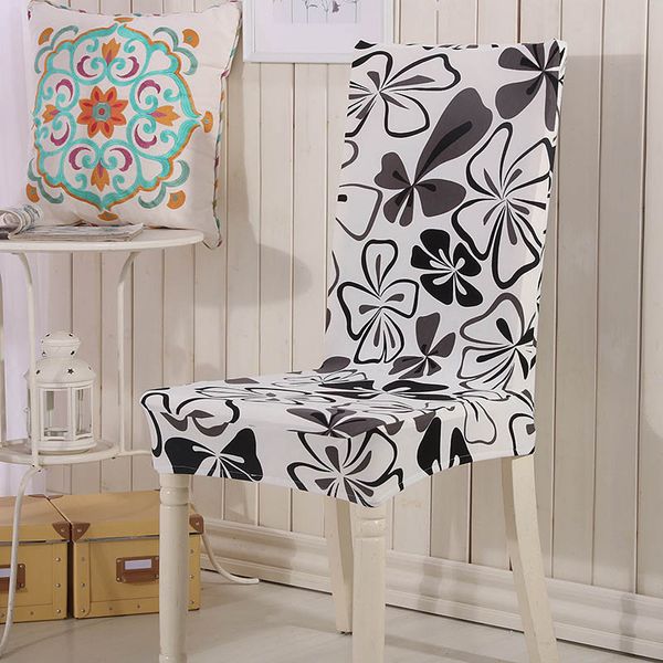 

black white stretch elastic chair covers spandex for wedding dining room office banquet housse de chaise chair cover living room