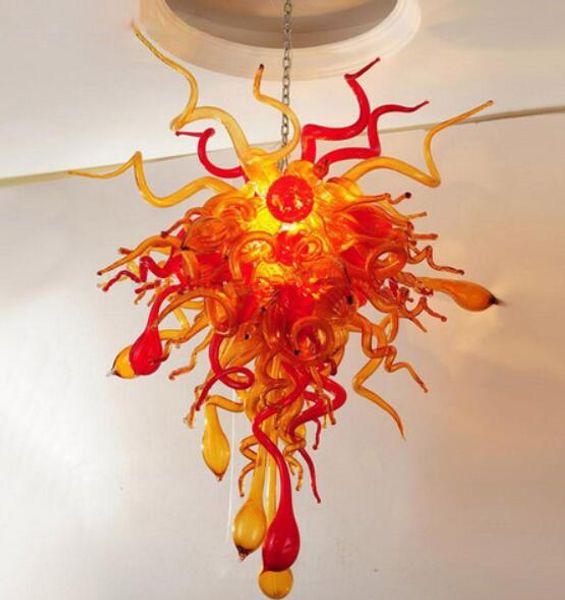 

creative rustic style art blown glass hanging chandelier lamp with led light source for casino/bar/church/ and home decoration