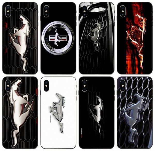 

[tongtrade] cartoon 3d ford mustang car logo case for iphone 11 pro max x xs 6s 5s 5c 5 4s 4 galaxy a10s honor 8c 8s sony xperia xa new case