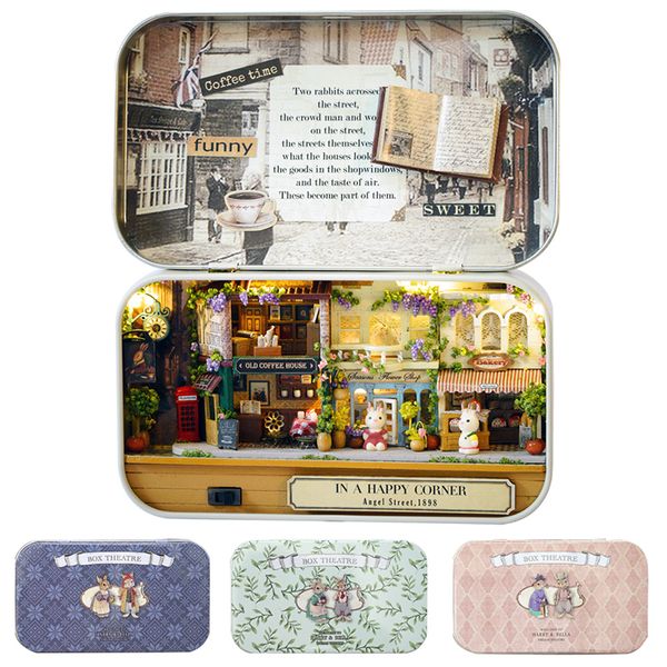 

cutebee box theatre dollhouse furniture miniature toy diy miniature doll house furnitures toys for children birthday gift v4 y200704