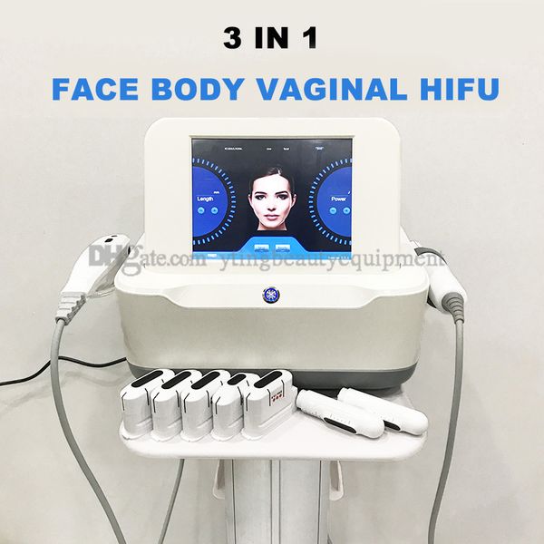 

portable 2 in 1 hifu face lift high intensity focused ultrasound wrinkle removal hifu vaginal tightening machine beauty salon equipment