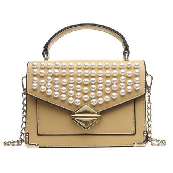 

elegant female pearl handbag fashion handbag fashion chain shoulder bag messenger bag