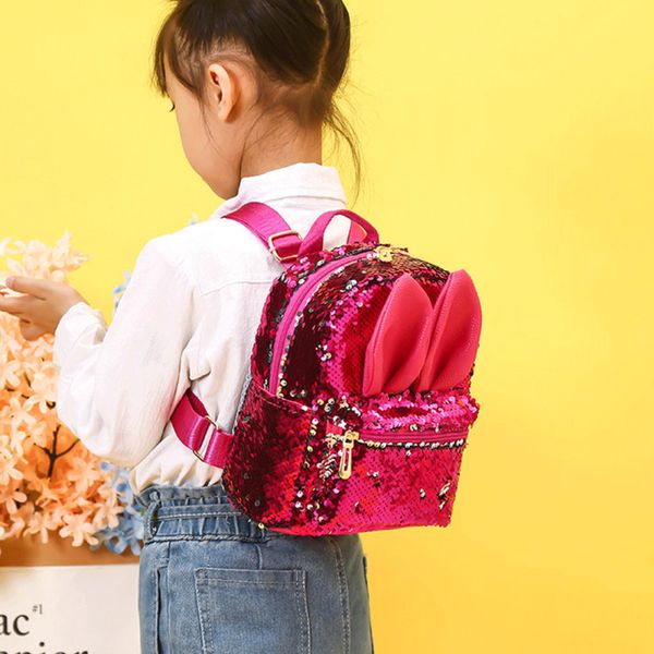 

Women Mini Bags Backpack School Shoulder Bag Rucksack Sequin Travel Bags