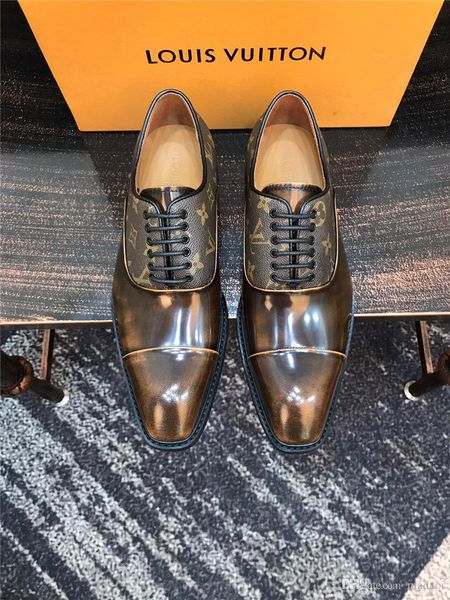 

19ss luxury brands men shoes 2019 handmade patchwork loafers large size men night club party dress shoes loafers business social shoes yecq4, Black