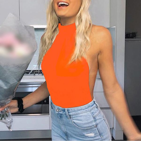 

women's summer bodysuit jumpsuit neck sleeveless cocktail slim fit bodysuit, Black;white