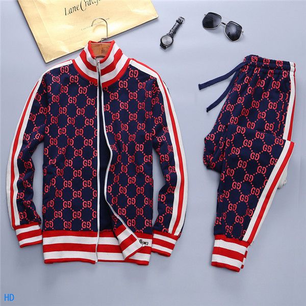 

new men luxury brand designer long sleeve casual set tracksuit fashion running men sportswear set letter print slim medusa sportswear, Gray