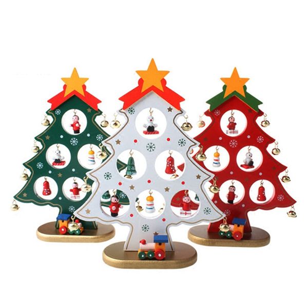 

creative diy wooden christmas tree decoration christmas gift ornament xmas tree table desk decoration