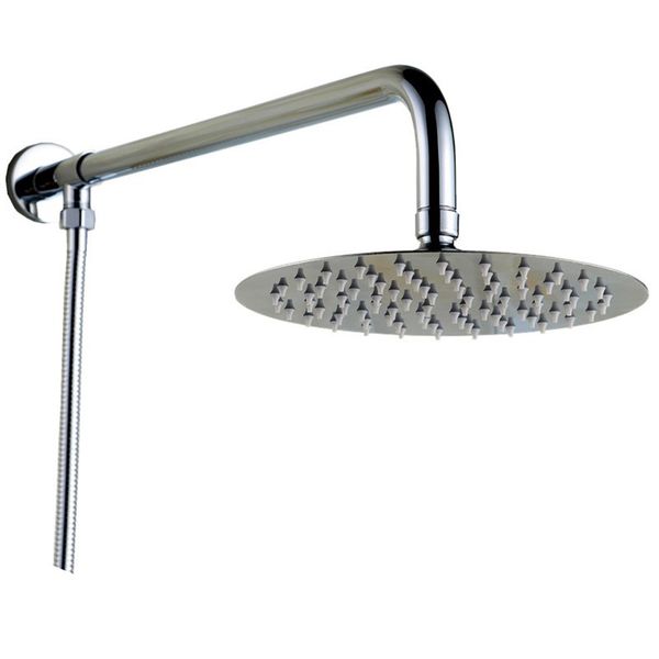 

8" round stainless steel bath rainfall rain shower head sprayer chrome bathroom 1pc