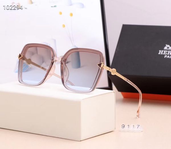 

он последние продажи популярной моды tmen дизайнерские солнцезащитные очки 0937 квадратной пластины сочетание металлической рамы высокого ка, Black