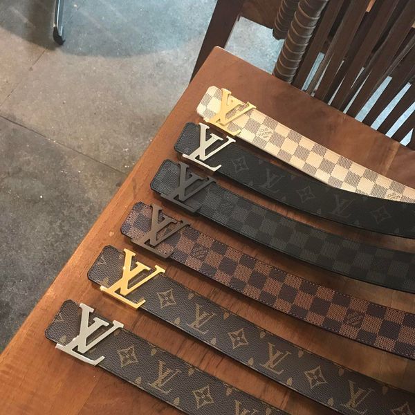 

оригинальный мужской дизайн дизайнер мужской роскошный бизнес-пояс, модная женская кожаный ремень оптом, коробка подарка, бесплатная доставк, Black;brown