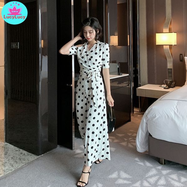 

2020 summer new women's v-shaped wave point short coat high waist wide leg pants suit 2 sets, Black;white