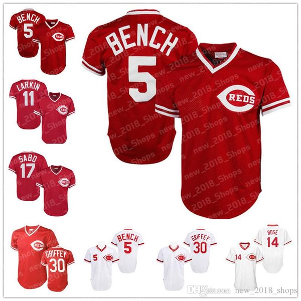 

Retro Mesh Ken 30 Griffey Jr Cincinnati baseball Reds 5 Johnny Bench 11 Barry Larkin 14 Pete Rose 17 Chris Sabo Joey 19 Votto