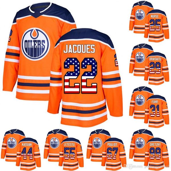 

edmonton oilers leafs usa flag jersey 29 leon draisaitl 33 cam talbot 44 zack kassian 52 patrick russell 27 milan lucic hockey jerseys, Black;red