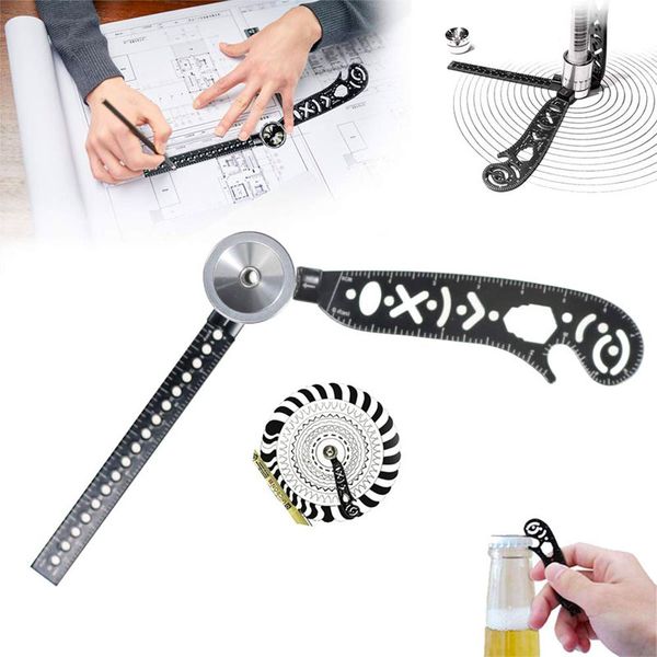 

versatile magcon tool multi-function drawing ruler creative drawing curved magnetic ruler tool