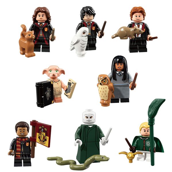 

Harry potter hermione granger ron wea ley lord voldemort dean thoma dobby draco malfoy cho chang mini toy action figure building block