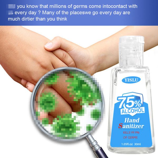 

NEW 75% Alcohol YISLU Hand Sanitizer With Vitamin E 30ml 60ml 100ml hand sanitizer quick-drying disinfection gel hand sanitiser