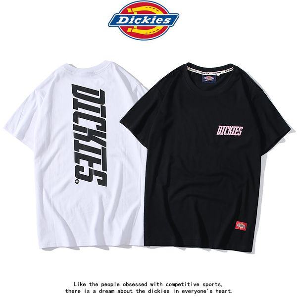 

dickies women mens designer t shirts 100%cotton short sleeve t shirt summer alphabet printing mens tee couples wear