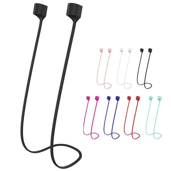 

Silicone Anti-lost Neck Strap For Airpods Bluetooth Headphones Anti-Lost Strap Loop String Rope Cable Cord Accessories for Wireless Earphone