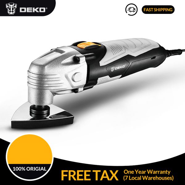 

deko new 220v dkom40ld1/2 variable speed electric multifunction oscillating tool electric trimmer saw with accessories