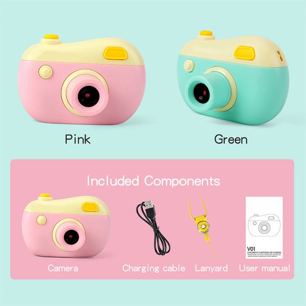 

childrens camera 800w pixels rechargeable children digital mini cam cameras birthday party gift s7jn